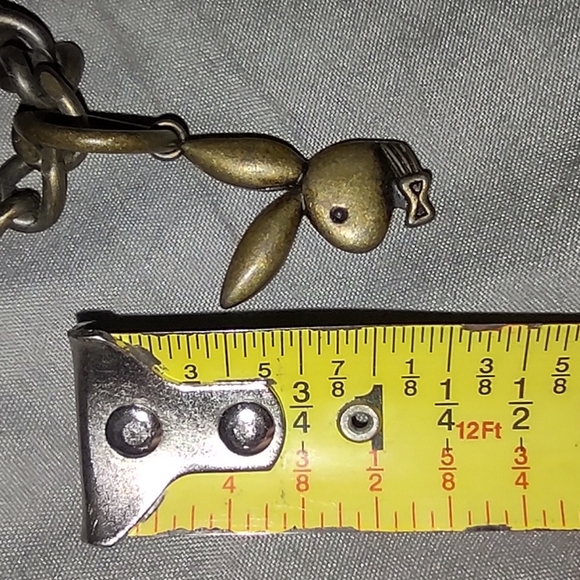 Vintage playboy bunny charm on a chain. - Picture 10 of 11